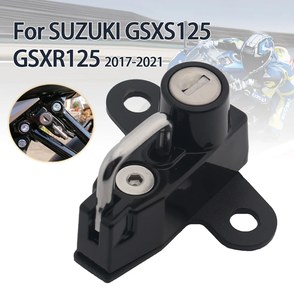 Замок для шлема для SUZUKI GSX S125 GSX R125 2017-2021, аксессуары для мотоциклов из алюминиевого сплава, шлемы, защитная противоугонная блокировка ключа
Замок для шлема для SUZUKI GSX S125 GSX R125 2017-2021, аксессуары для мотоциклов из алюминиевого сплава, шлемы, защитная противоугонная блокировка ключа