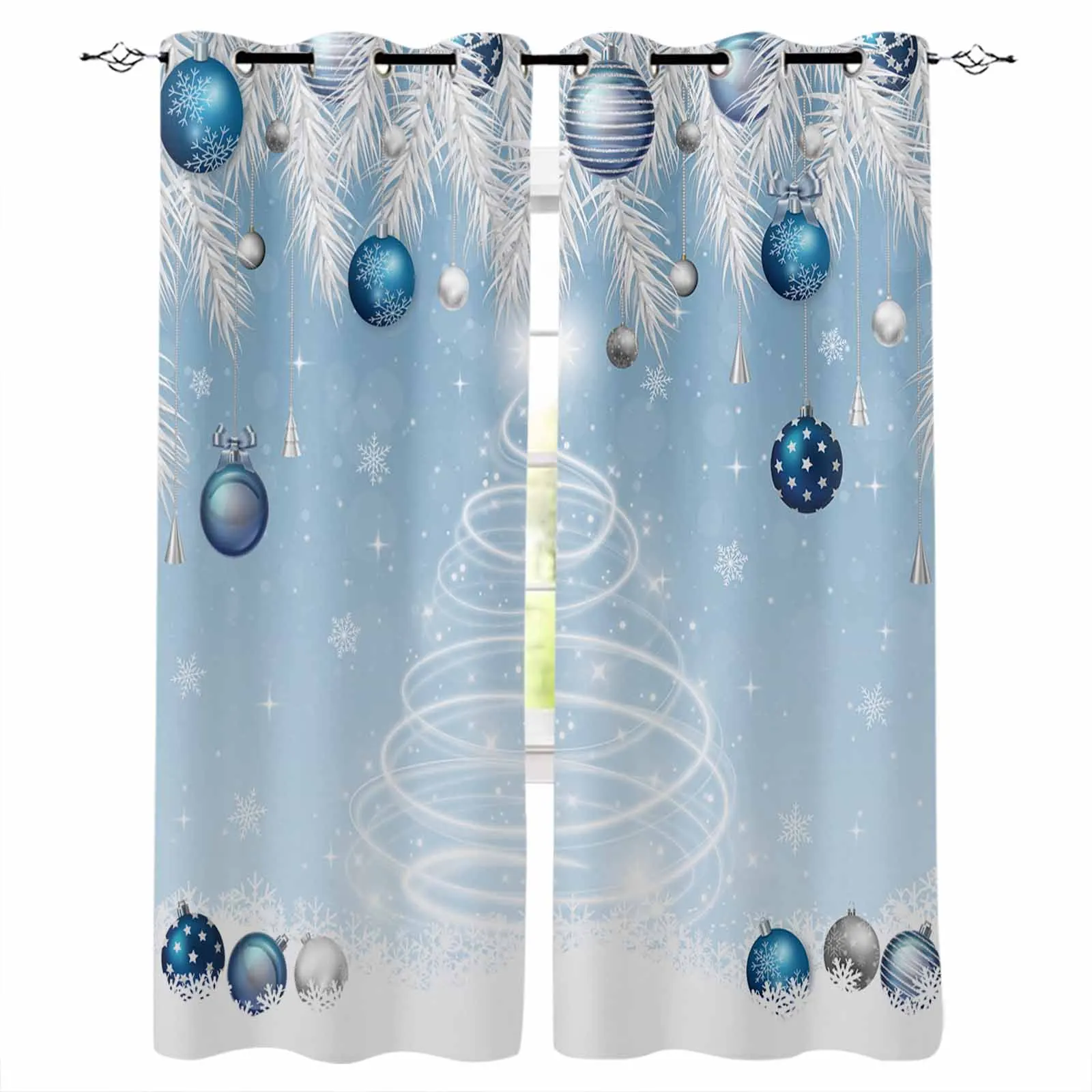 Christmas And Winter Silver Cedar Leaves Living Room Bedroom Window Treatment Blinds Drapes Modern Kitchen Curtains
Christmas And Winter Silver Cedar Leaves Living Room Bedroom Window Treatment Blinds Drapes Modern Kitchen Curtains