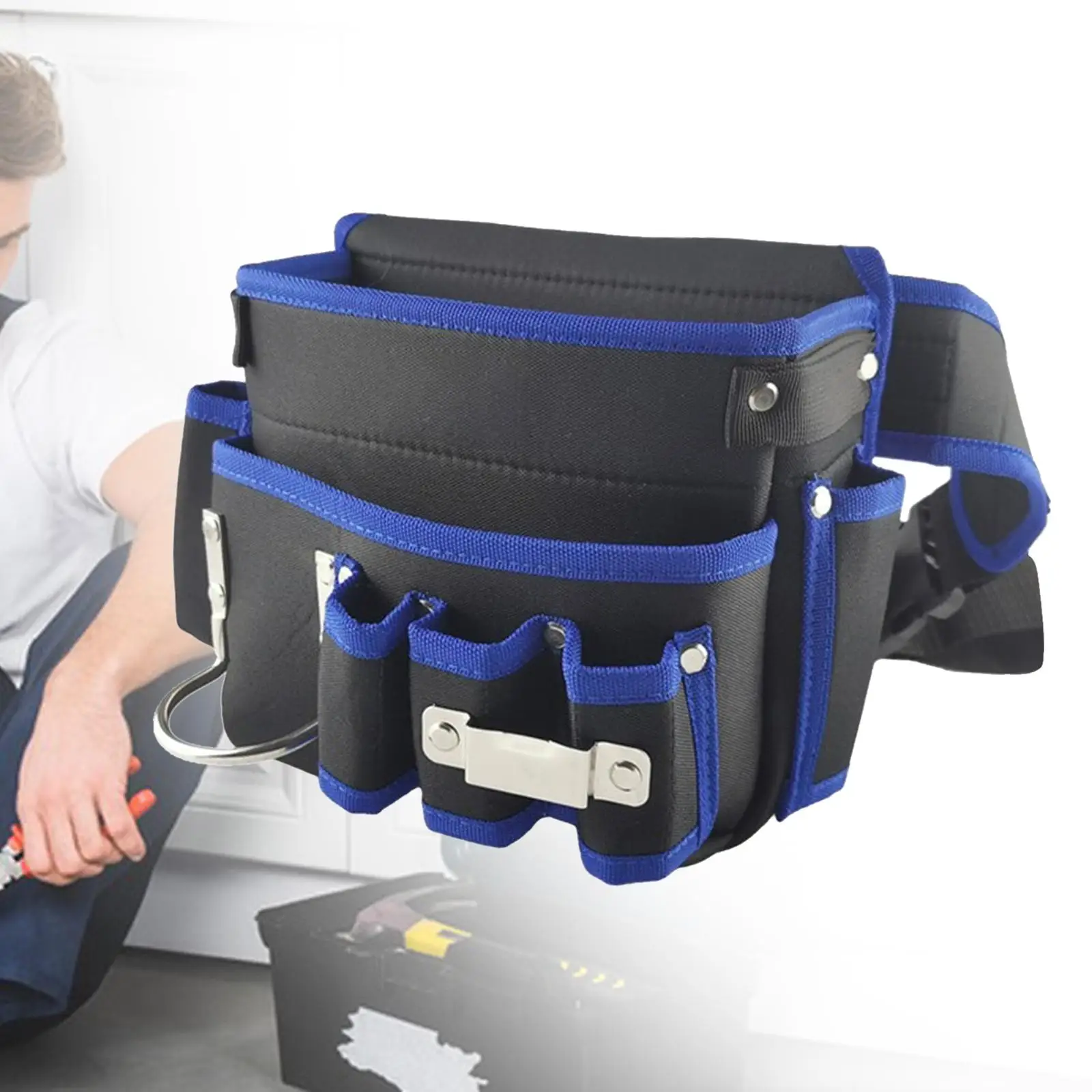 Waist Tools Bag Pocket with Belt Adjustable Hardware Oxford Cloth Practical Portable Professional Toolkit Tool Box Repair
Waist Tools Bag Pocket with Belt Adjustable Hardware Oxford Cloth Practical Portable Professional Toolkit Tool Box Repair