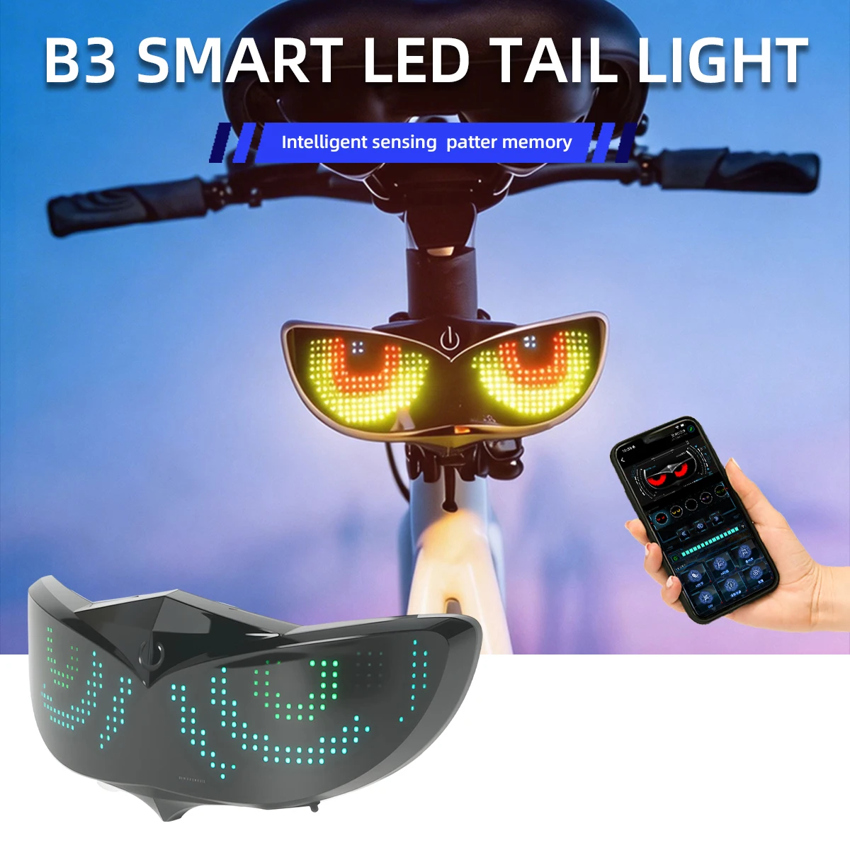 Helmet LED Decorative Light RGB Dynamic Expression Lights Universal for Bicycles and Motorcycles APP Control Devil's Eye Lights
Helmet LED Decorative Light RGB Dynamic Expression Lights Universal for Bicycles and Motorcycles APP Control Devil's Eye Lights