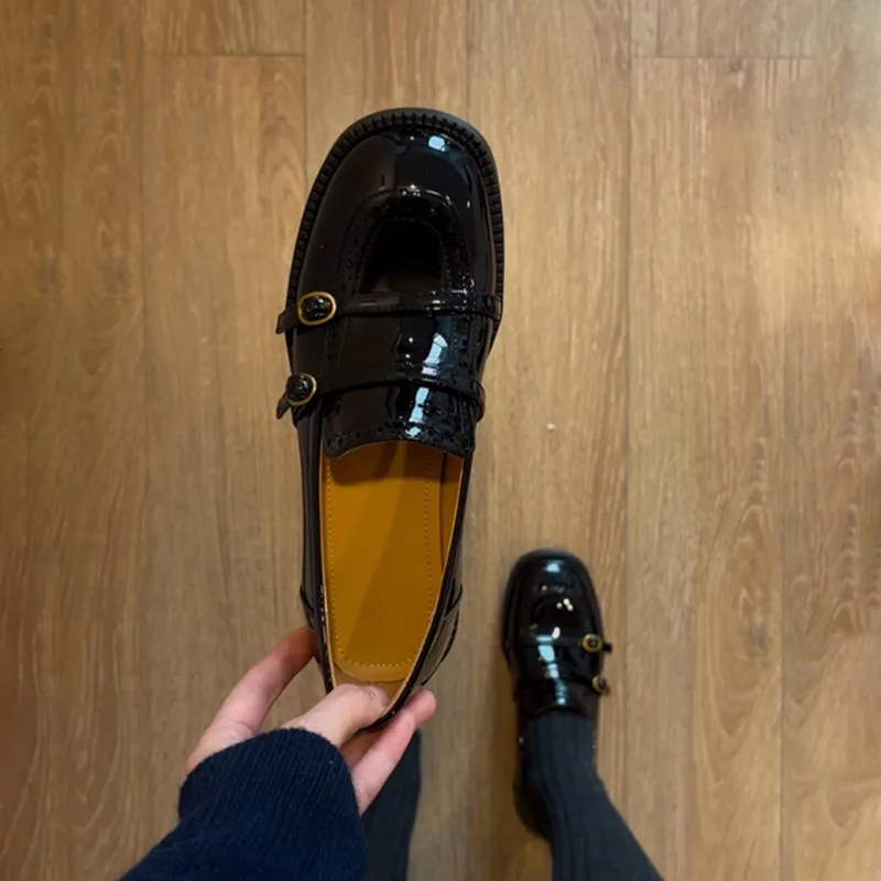 Luxury Women's Loafers High Quality British Leather Shoes Designer Shoes for Women Sneakers Cowhide Casual Shoe Zapatos De Mujer
Luxury Women's Loafers High Quality British Leather Shoes Designer Shoes for Women Sneakers Cowhide Casual Shoe Zapatos De Mujer