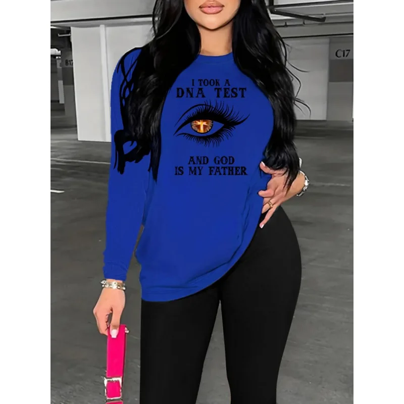 Women's Creative Printed Casual Loose Round Neck Long Sleeve T-Shirt and Pants Two-Piece Set for Spring, Autumn and Winter
Women's Creative Printed Casual Loose Round Neck Long Sleeve T-Shirt and Pants Two-Piece Set for Spring, Autumn and Winter