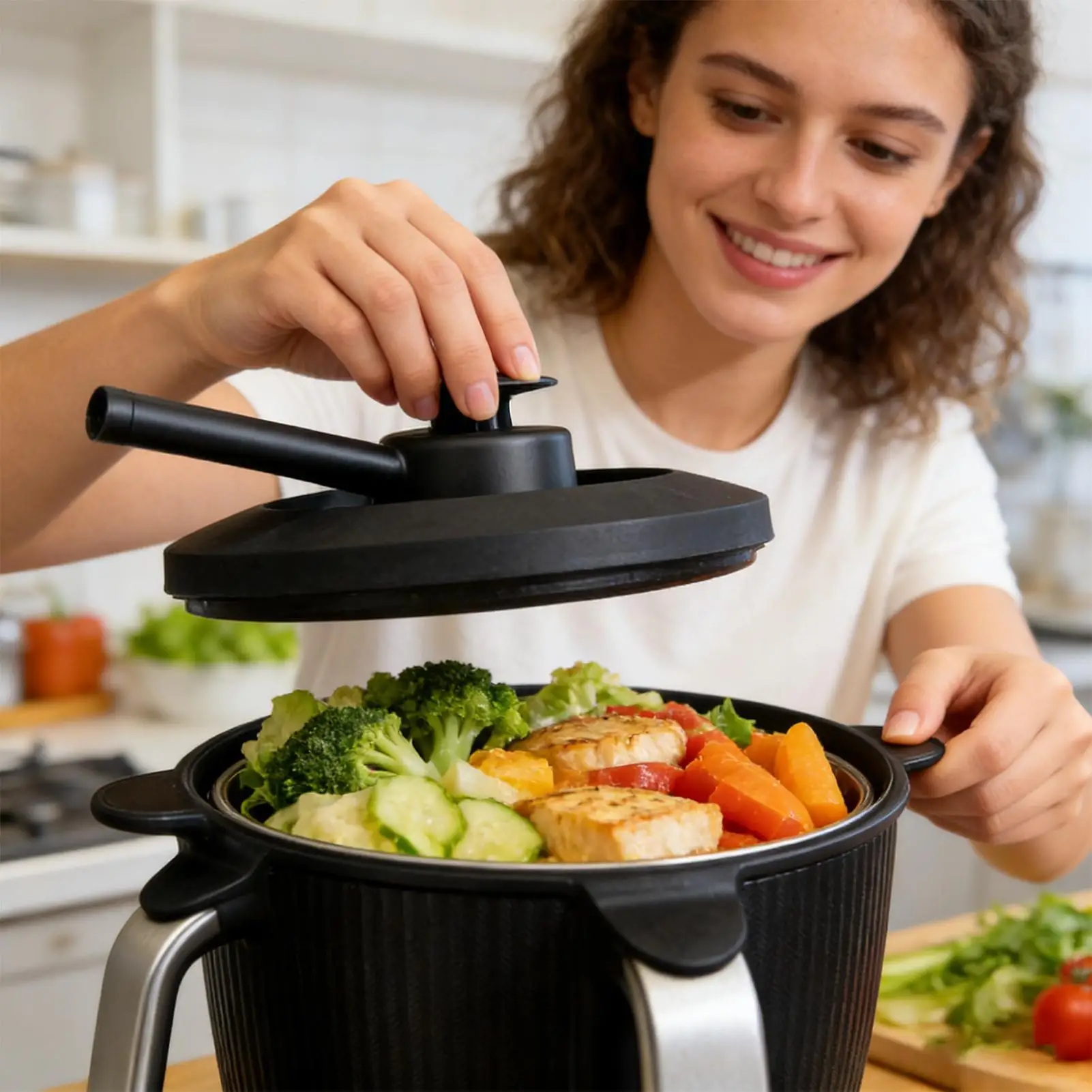 Steam Diverter Heat-Resistant Exhaust Shunt Nozzle Pressure Cooker Splitter For Porridge Making Meal Preparation Rice Cooking
Steam Diverter Heat-Resistant Exhaust Shunt Nozzle Pressure Cooker Splitter For Porridge Making Meal Preparation Rice Cooking