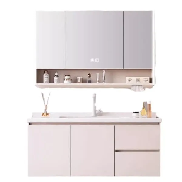 Solid wood bathroom cabinet, ceramic integrated basin, bathroom cabinet, washbasin cabinet combination
Solid wood bathroom cabinet, ceramic integrated basin, bathroom cabinet, washbasin cabinet combination