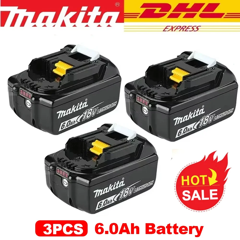100% Makita 18V 6.0 Rechargeable Lithium-Ion Battery with LED Indicator, High Capacity for Makita Cordles Power Tool Battey
100% Makita 18V 6.0 Rechargeable Lithium-Ion Battery with LED Indicator, High Capacity for Makita Cordles Power Tool Battey