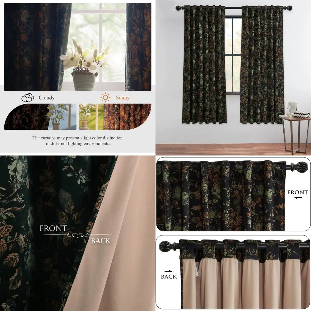 Роскошные шторы для комнаты с 63, затемняющие шторы с цветочным принтом, винтажный стиль, 52 Ш x 63 л, комплект из 2 панелей для домашнего декора
Роскошные шторы для комнаты с 63, затемняющие шторы с цветочным принтом, винтажный стиль, 52 Ш x 63 л, комплект из 2 панелей для домашнего декора