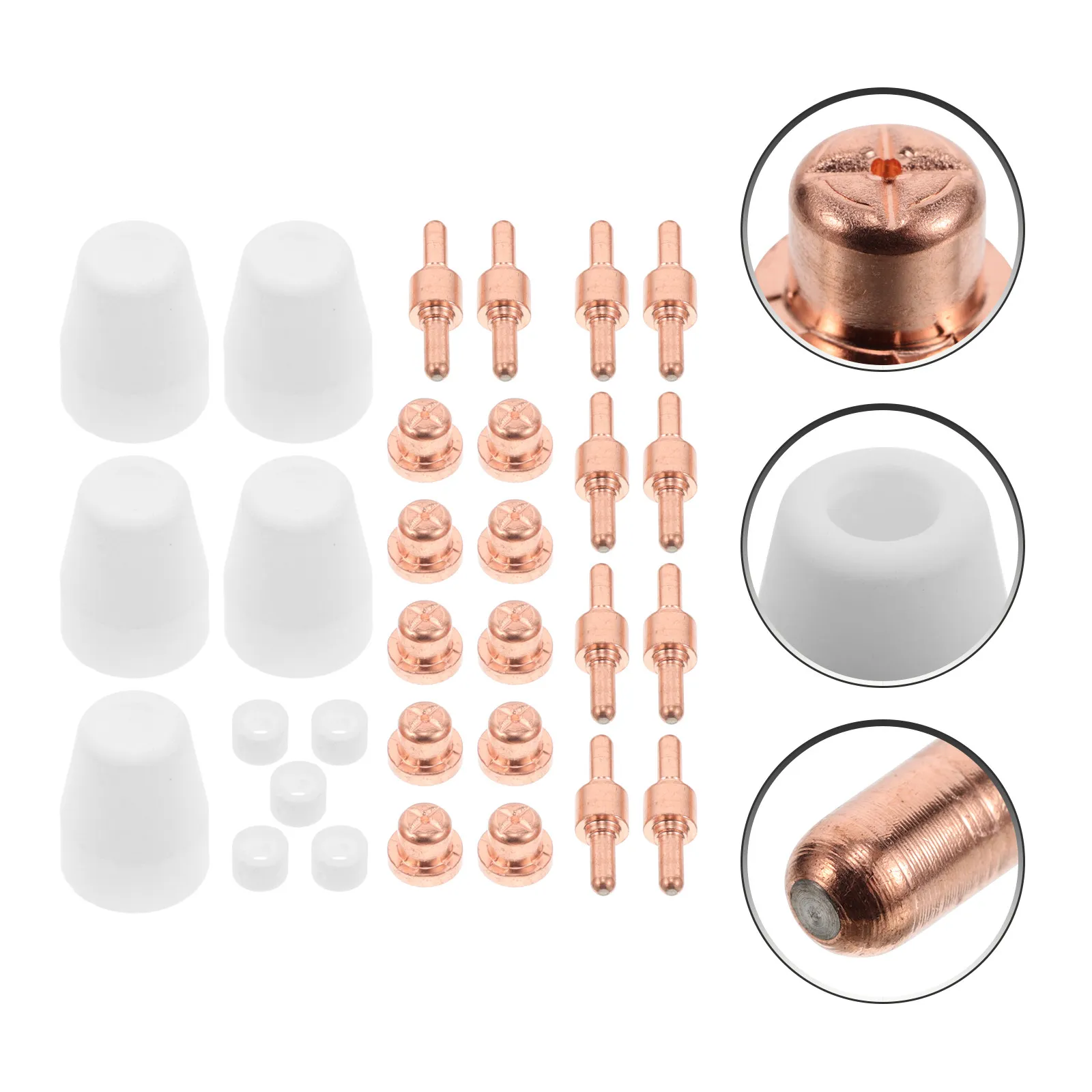 1Set Plasma Cutter Consumables Kit Precise Cutting Torch Nozzle Protective Cover Diverter Compatible Plasma Cutting Machine
1Set Plasma Cutter Consumables Kit Precise Cutting Torch Nozzle Protective Cover Diverter Compatible Plasma Cutting Machine