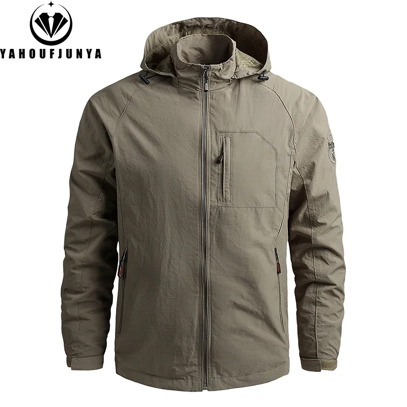 2025 Spring Men Outdoor Removable Hooded Windbreak Jacket Coats Men Autumn Warm Outwear Casual Fashion Solid Jacket Male Tops
2025 Spring Men Outdoor Removable Hooded Windbreak Jacket Coats Men Autumn Warm Outwear Casual Fashion Solid Jacket Male Tops