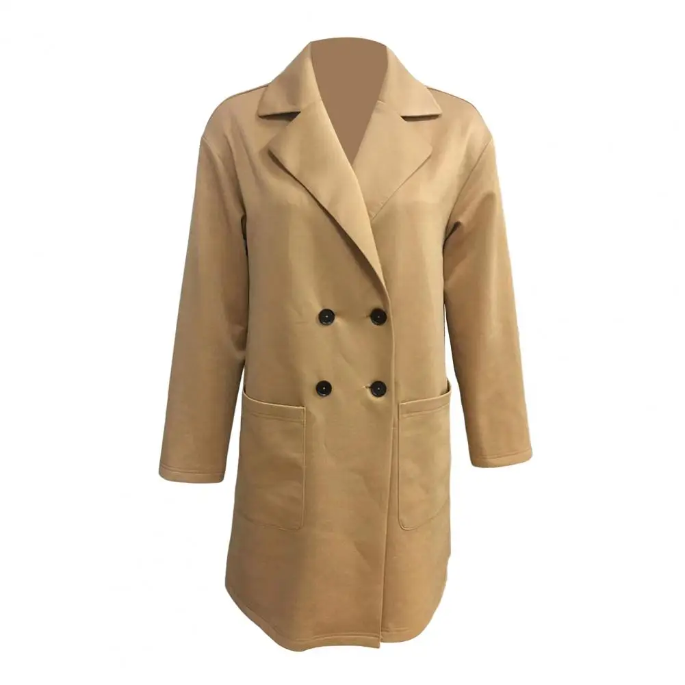 Women Jacket Elegant Double-breasted Knitted Cardigan for Women Formal Business Style Coat with Pockets Stylish for Fall
Women Jacket Elegant Double-breasted Knitted Cardigan for Women Formal Business Style Coat with Pockets Stylish for Fall