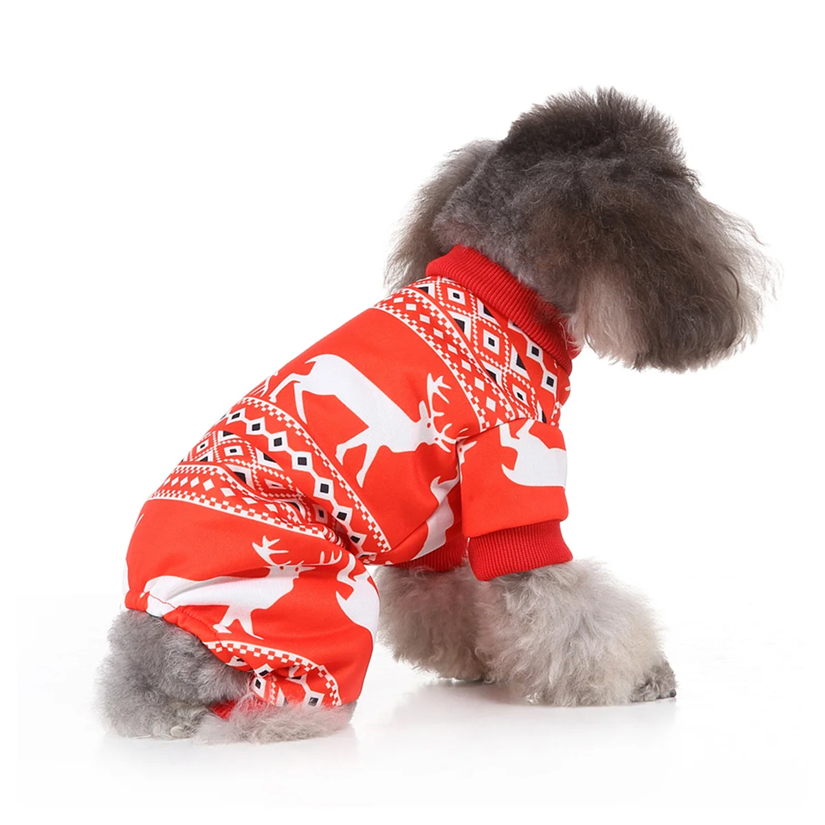 Red Party Clothes Durable Acrylic Fibers Christmas Costume for Small Dogs Easy to Put on and Comfortable 
Red Party Clothes Durable Acrylic Fibers Christmas Costume for Small Dogs Easy to Put on and Comfortable