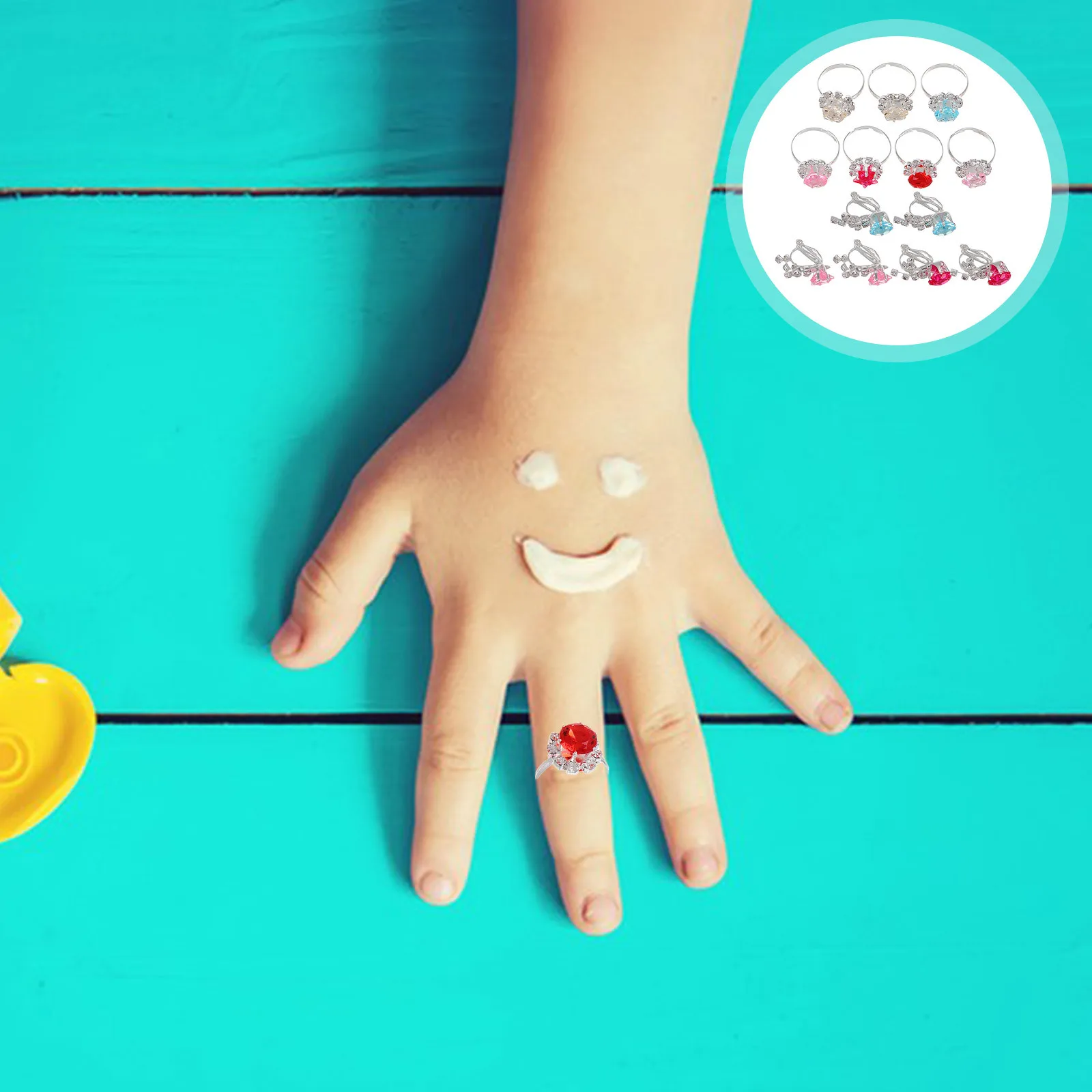 Girls Jewelry Set 10 Pieces Rhinestone Clip-on Earrings Rings Kit Shiny Princess Dress Up Accessories Girls Jewelry
Girls Jewelry Set 10 Pieces Rhinestone Clip-on Earrings Rings Kit Shiny Princess Dress Up Accessories Girls Jewelry