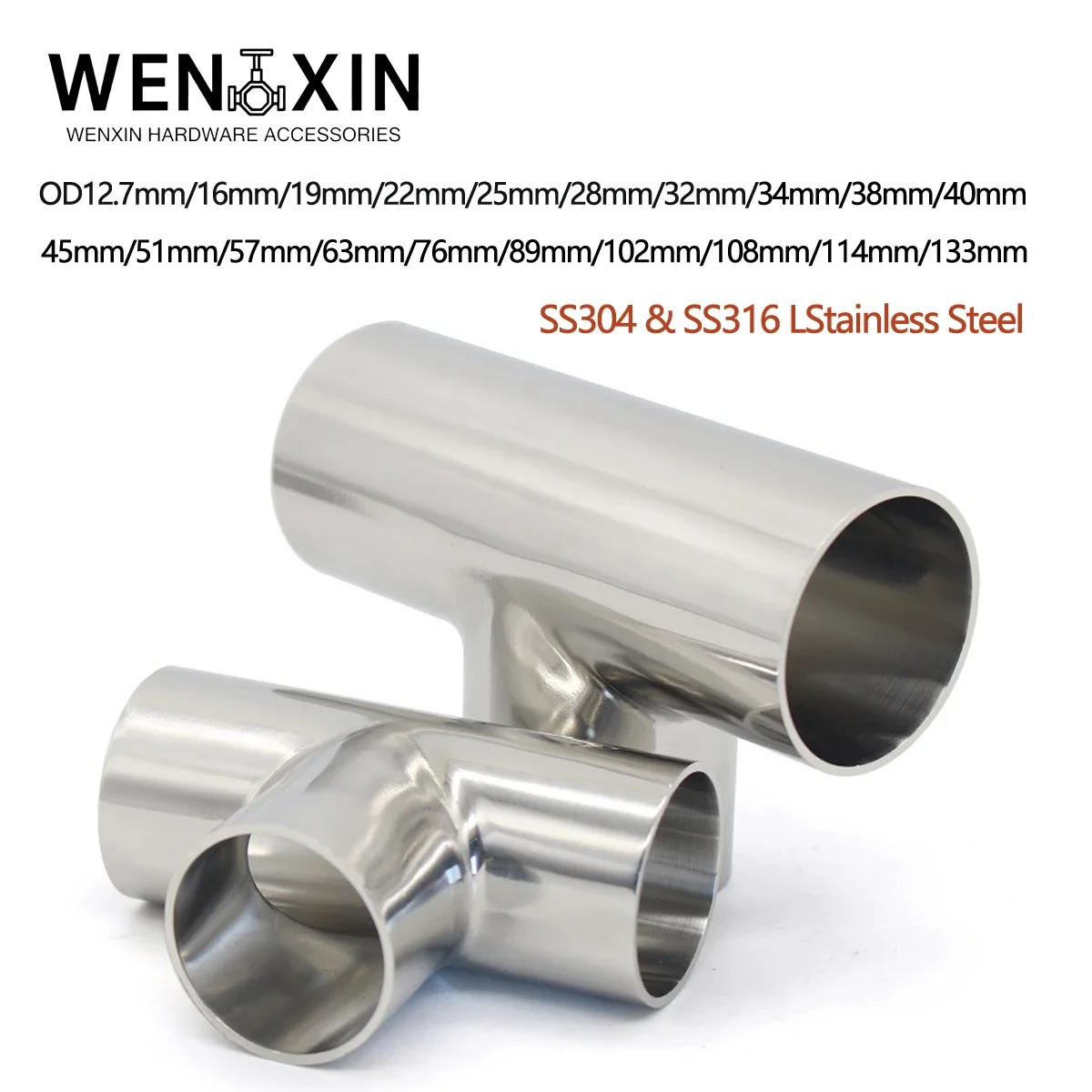 19-102m Pipe Outer Diameter Butt Welding Tee Tee Connector Sanitary Fitting SS304/316L Stainless Steel Food Grade Self-made
19-102m Pipe Outer Diameter Butt Welding Tee Tee Connector Sanitary Fitting SS304/316L Stainless Steel Food Grade Self-made