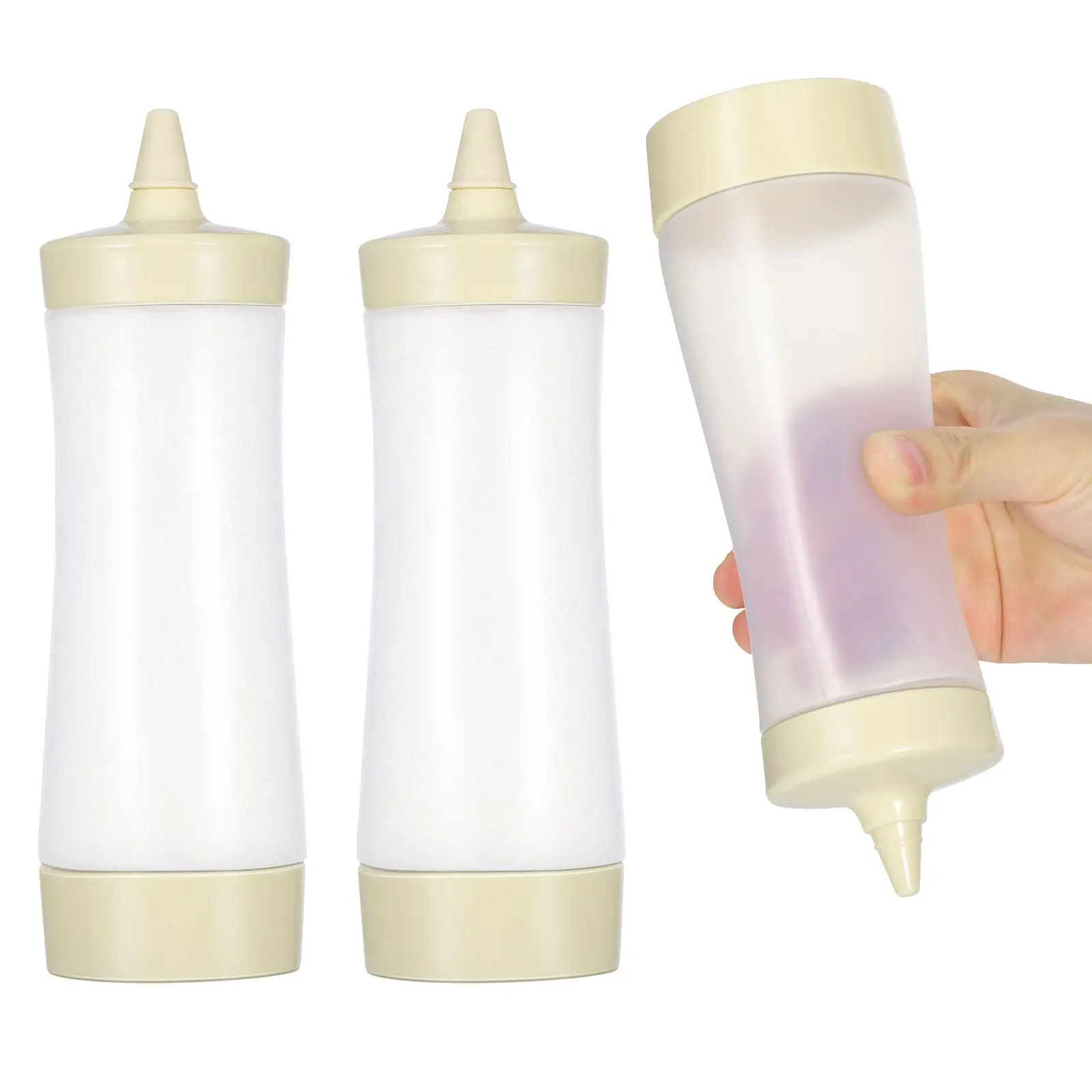 3PCS Squeeze Beige Sauce Ketchup Mustard Non Leak Food Grade Plastic Sauce Bottle Kitchen BBQ Camping
3PCS Squeeze Beige Sauce Ketchup Mustard Non Leak Food Grade Plastic Sauce Bottle Kitchen BBQ Camping