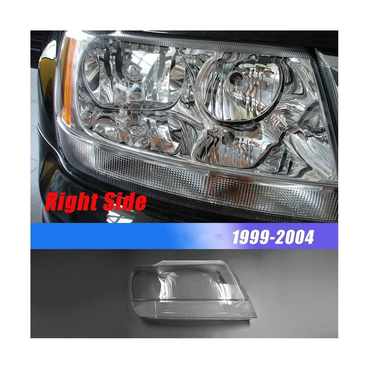 Накладка на правую фару, абажур, маска, объектив передней фары для Jeep Grand Cherokee 1999-2005
Накладка на правую фару, абажур, маска, объектив передней фары для Jeep Grand Cherokee 1999-2005