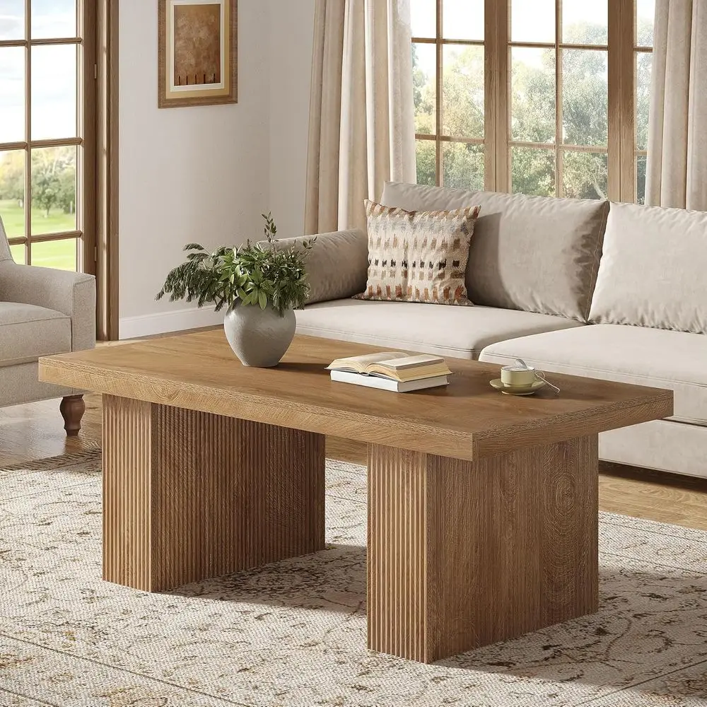 Large Rustic Wooden Coffee Table, 47.24 Inch, Thick Base, Suitable for Living Room and Entertainment Areas, Brown
Large Rustic Wooden Coffee Table, 47.24 Inch, Thick Base, Suitable for Living Room and Entertainment Areas, Brown