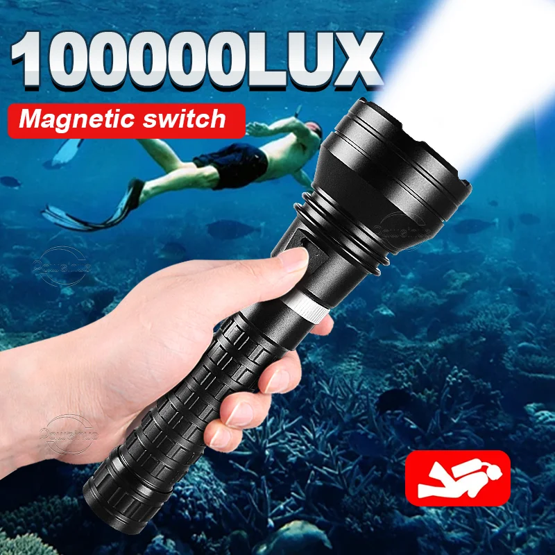 Ультра яркий XHP220 мощный фонарик для дайвинга, подводный водонепроницаемый фонарь, магнитный переключатель, лучший фонарь для дайвинга под водой
Ультра яркий XHP220 мощный фонарик для дайвинга, подводный водонепроницаемый фонарь, магнитный переключатель, лучший фонарь для дайвинга под водой