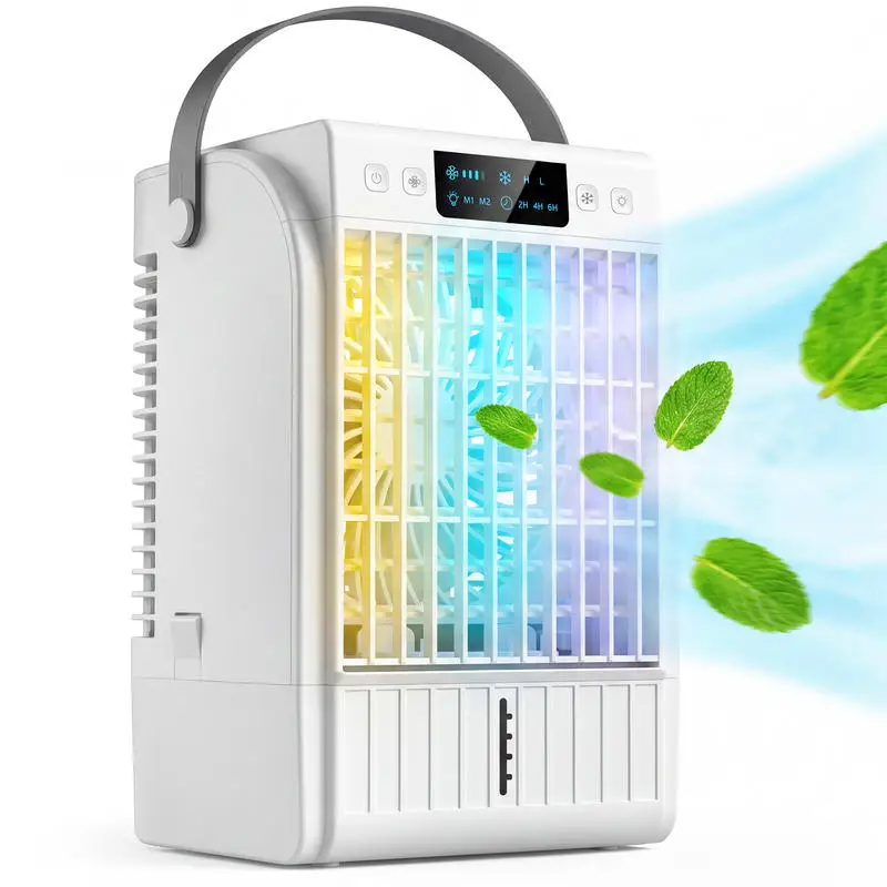 HOMCOM Portable Air Conditioner, 4-in-1 Mini Air Cooler with 4 Wind Speed, 2 Mist Mode, RGB 7 LED Light
HOMCOM Portable Air Conditioner, 4-in-1 Mini Air Cooler with 4 Wind Speed, 2 Mist Mode, RGB 7 LED Light
