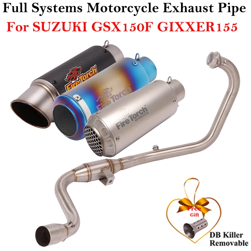 Full Systems Motorcycle Exhaust Escape Modify Front Link Pipe Muffler DB Killer For SUZUKI GSX150F GSX 150F GIXXER155 Gixxer 155
Full Systems Motorcycle Exhaust Escape Modify Front Link Pipe Muffler DB Killer For SUZUKI GSX150F GSX 150F GIXXER155 Gixxer 155