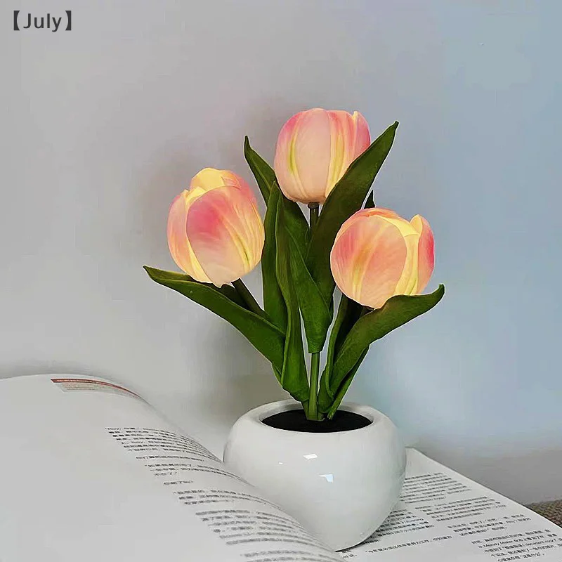 Tulip Table Lamp LED Bedside Lamp Simulation Flower Bouquet Bedroom Bedside Romantic Atmosphere Light Home Decor
Tulip Table Lamp LED Bedside Lamp Simulation Flower Bouquet Bedroom Bedside Romantic Atmosphere Light Home Decor