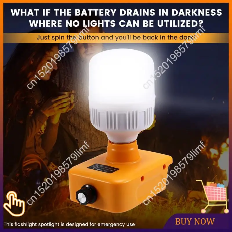 MSOR-For 18V 20V Battery LED Work Light Flashlight Spotlight Outdoor Emergency Tool Light
MSOR-For 18V 20V Battery LED Work Light Flashlight Spotlight Outdoor Emergency Tool Light