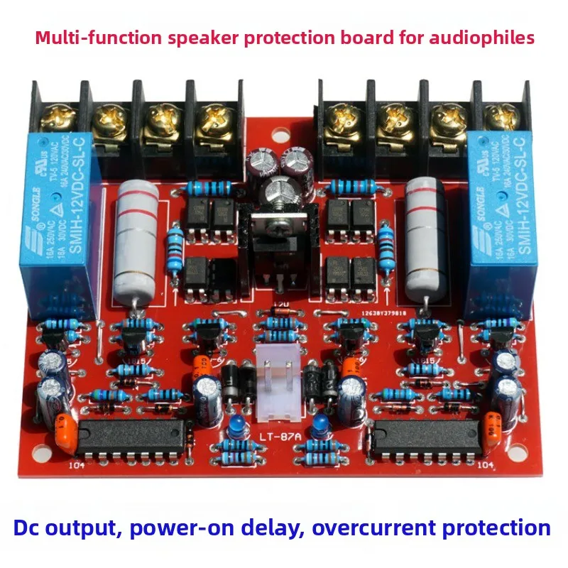 Amplifier multifunctional speaker protection power-on delay dc output short circuit overcurrent protector diy audiophile board
Amplifier multifunctional speaker protection power-on delay dc output short circuit overcurrent protector diy audiophile board