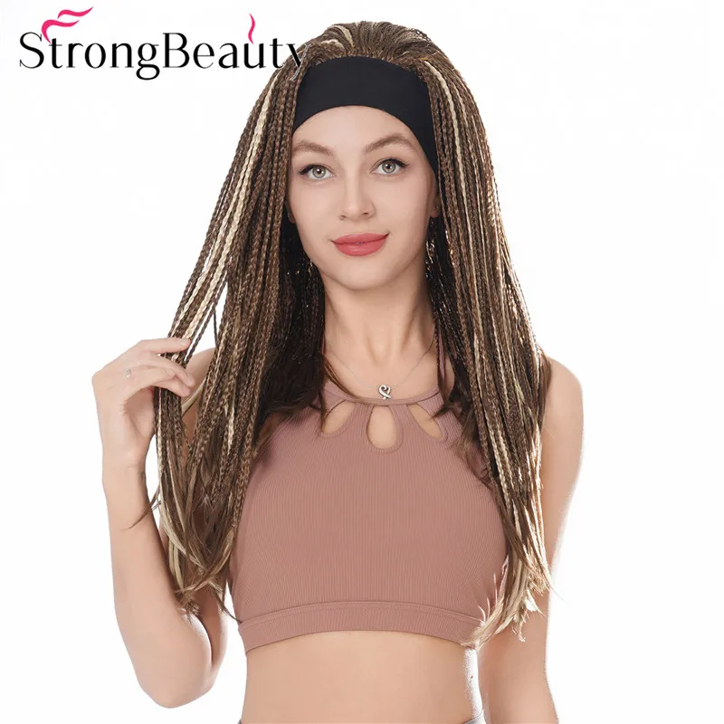 StrongBeauty длинные плетеные синтетические парики, женский парик из искусственных волос с повязкой на голову
StrongBeauty длинные плетеные синтетические парики, женский парик из искусственных волос с повязкой на голову