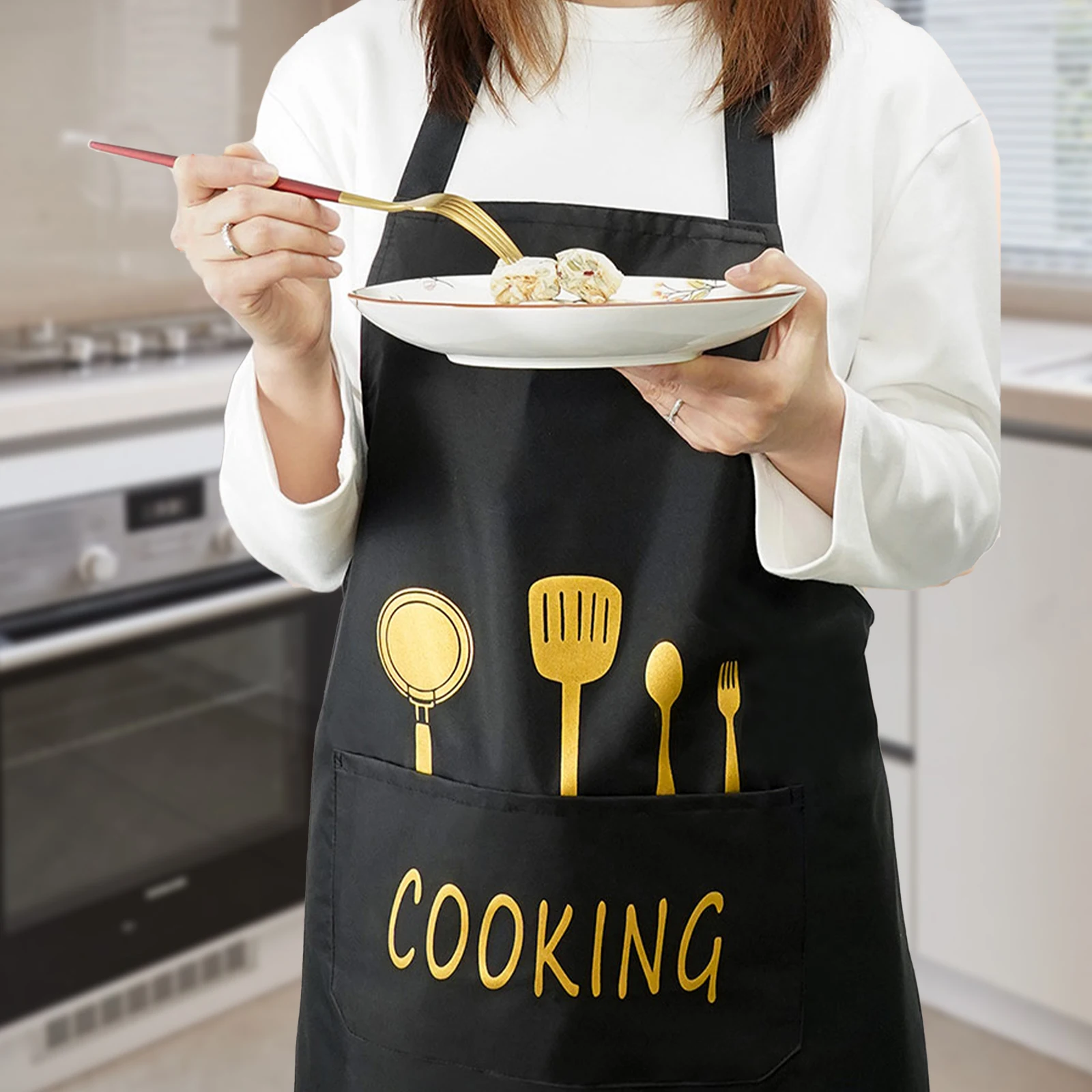 Waterproof Oil proof Black Apron Korean Style Cooking Kitchen Men Women PVC Multi functional Pockets Chef Protector Home Daily
Waterproof Oil proof Black Apron Korean Style Cooking Kitchen Men Women PVC Multi functional Pockets Chef Protector Home Daily