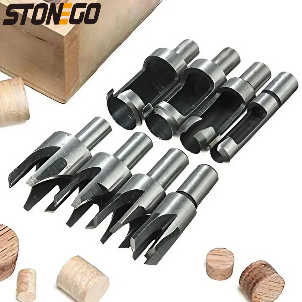 STONEGO Wood Plug Cutter Drill Bit Set - Straight and Tapered Taper, 6mm/10mm/13mm/16mm Woodworking Tool
STONEGO Wood Plug Cutter Drill Bit Set - Straight and Tapered Taper, 6mm/10mm/13mm/16mm Woodworking Tool