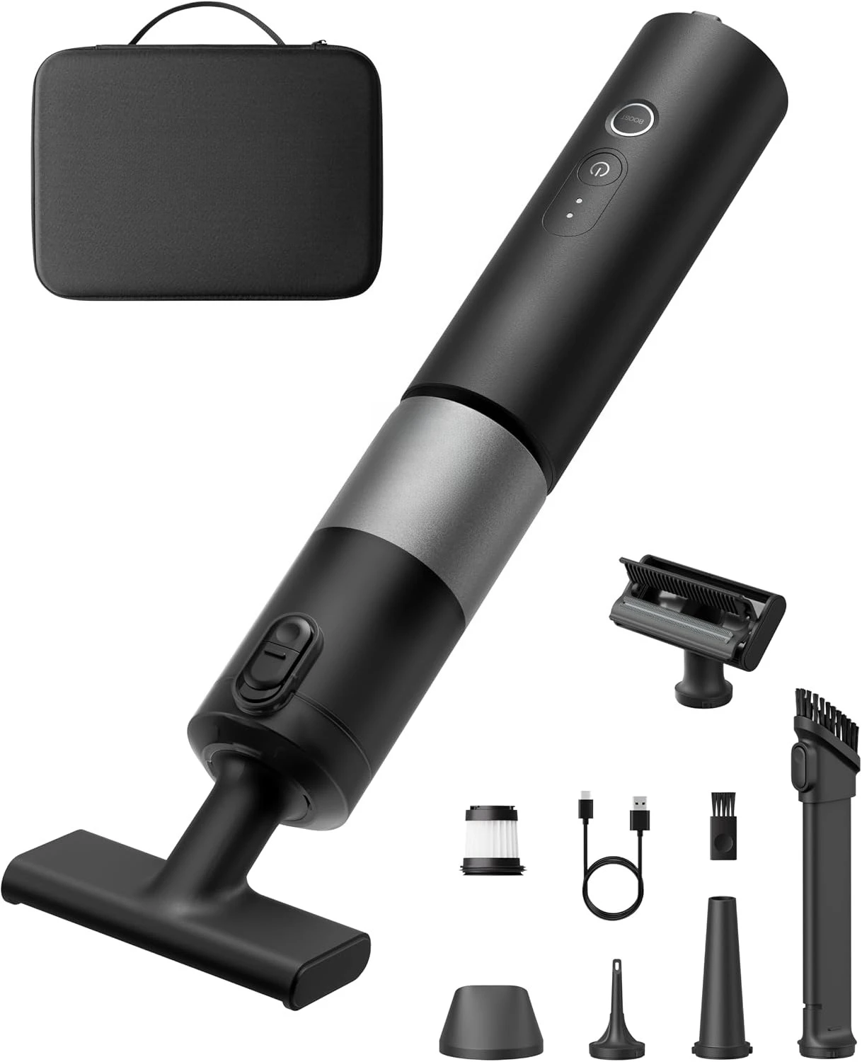 Car Vacuum Cordless, Handheld Vacuum Cleaner with 20000Pa Suction, 4-in-1 Portable Mini Vacuum & Electric Compressed Air Duster
Car Vacuum Cordless, Handheld Vacuum Cleaner with 20000Pa Suction, 4-in-1 Portable Mini Vacuum & Electric Compressed Air Duster