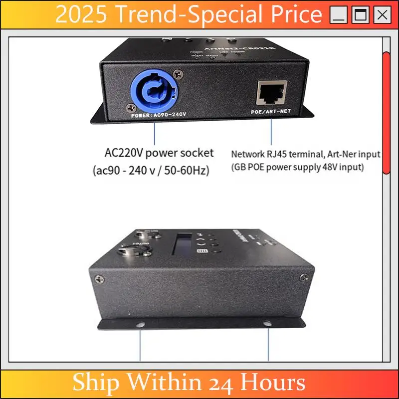 1 Piece Artnet DMX 512 Ethernet Lighting Controller Interface 2 Converter Box Touch MA2 EU Plug
1 Piece Artnet DMX 512 Ethernet Lighting Controller Interface 2 Converter Box Touch MA2 EU Plug