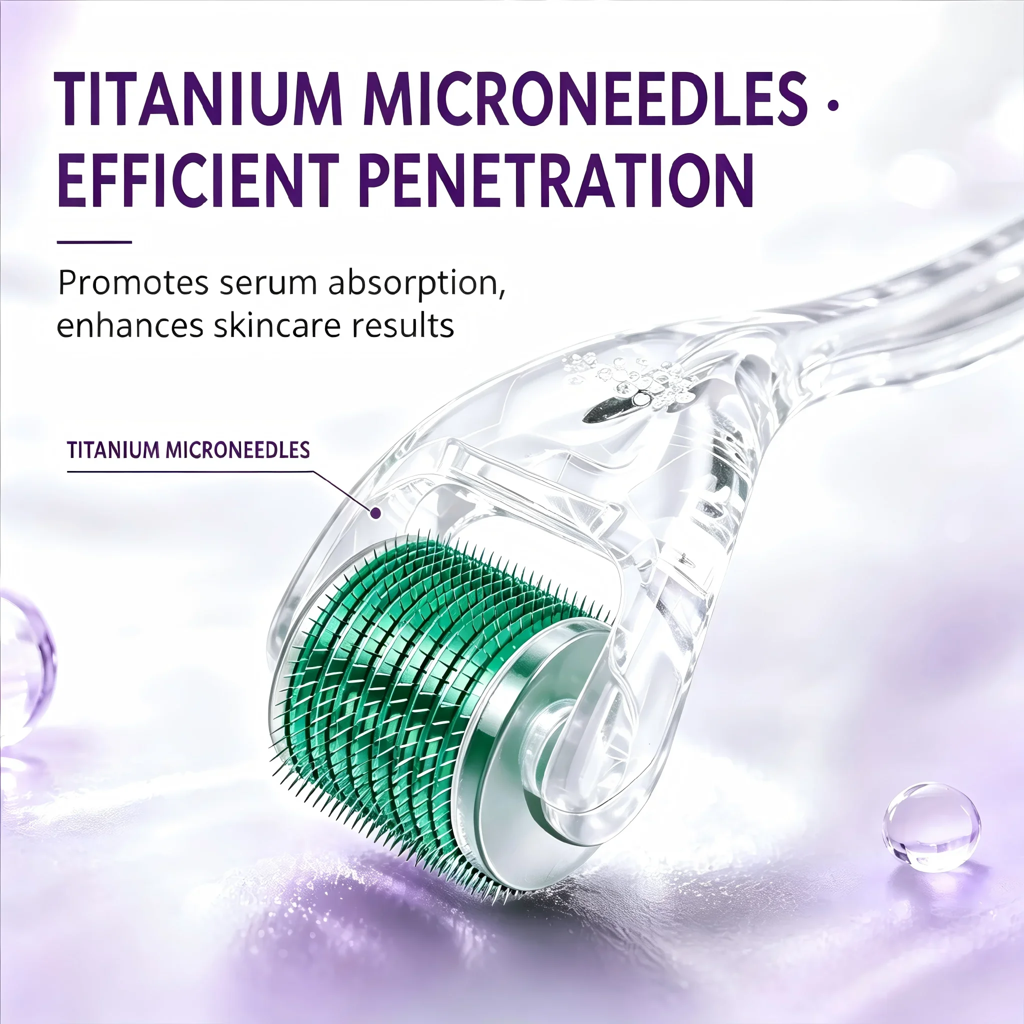 540 Titanium Derma Roller 0.2/0.25/0.3mm Microneedling Tool for Hair Beard Growth Skin Rejuvenation Anti Wrinkle
540 Titanium Derma Roller 0.2/0.25/0.3mm Microneedling Tool for Hair Beard Growth Skin Rejuvenation Anti Wrinkle