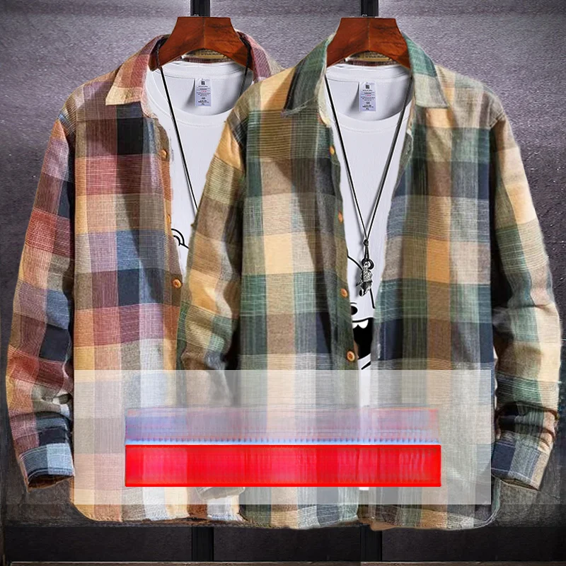 Японская Sle adient Plaid Long Sve, мужская повседневная свободная модная верхняя одежда для пар, весна-осень-зима
Японская Sle adient Plaid Long Sve, мужская повседневная свободная модная верхняя одежда для пар, весна-осень-зима