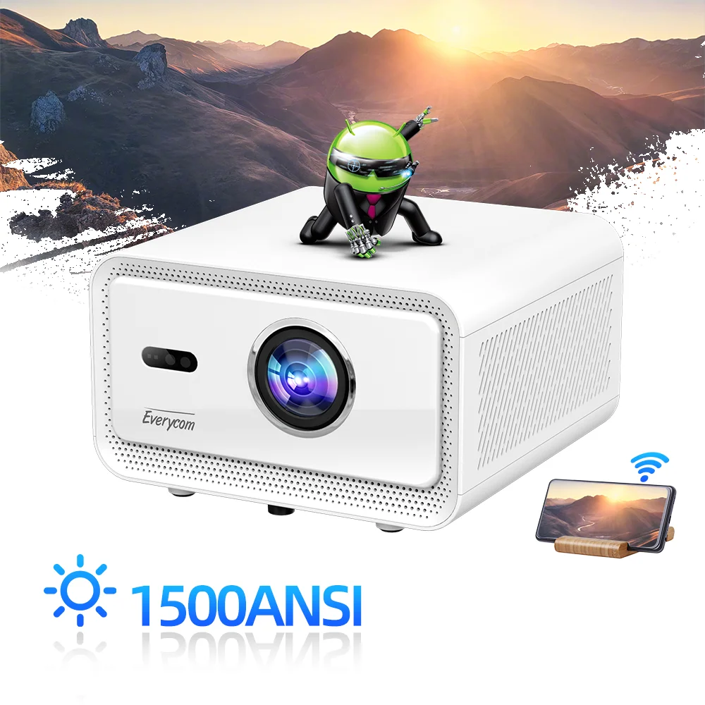 Everycom Cubelite Mini Smart12 Projector 4K 1080P LED Lamp 1500 Resolution 2G RAM 32G ROM Movie Theater Beamer
Everycom Cubelite Mini Smart12 Projector 4K 1080P LED Lamp 1500 Resolution 2G RAM 32G ROM Movie Theater Beamer