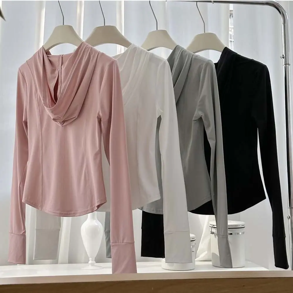 Casual Anti UV Summer Sunscreen Hoodie Long Sleeve Shirt Quick Dry Jacket Women Solid Color Thin Sun Protection Coats Running
Casual Anti UV Summer Sunscreen Hoodie Long Sleeve Shirt Quick Dry Jacket Women Solid Color Thin Sun Protection Coats Running