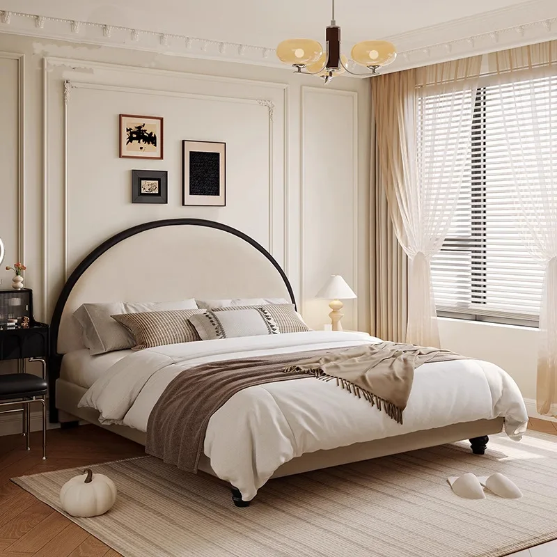 French cream wind master bedroom bed girls bedroom ins wind simple modern round moon bed double fabric bed
French cream wind master bedroom bed girls bedroom ins wind simple modern round moon bed double fabric bed