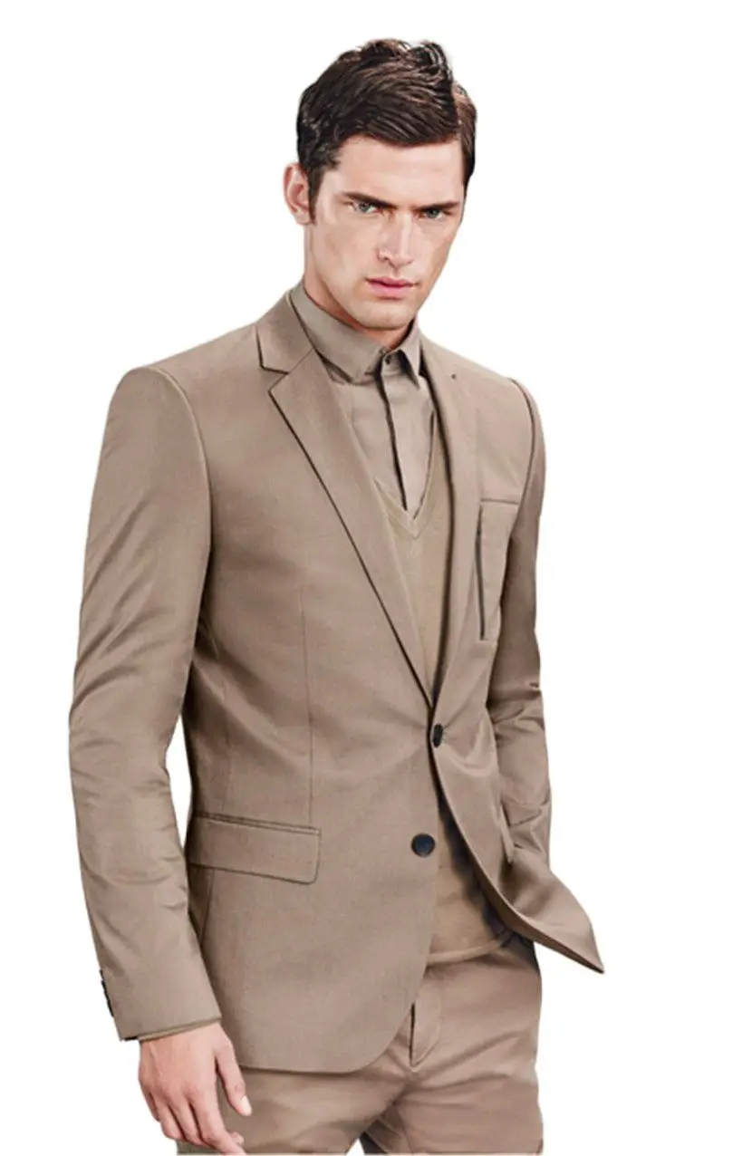2020 Latest Simple Champagne Groom Tuxedos 2 Piece Slim Fit Wedding Prom Party Suits Groomsman Best Man Suit(Jacket+Pants)
2020 Latest Simple Champagne Groom Tuxedos 2 Piece Slim Fit Wedding Prom Party Suits Groomsman Best Man Suit(Jacket+Pants)