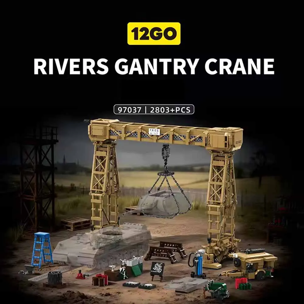 2800Pcs Famous War Rivers Gantry Crane Military Model Extension Arm Building Blocks Educational Bricks Ornament Toys For Adult
2800Pcs Famous War Rivers Gantry Crane Military Model Extension Arm Building Blocks Educational Bricks Ornament Toys For Adult