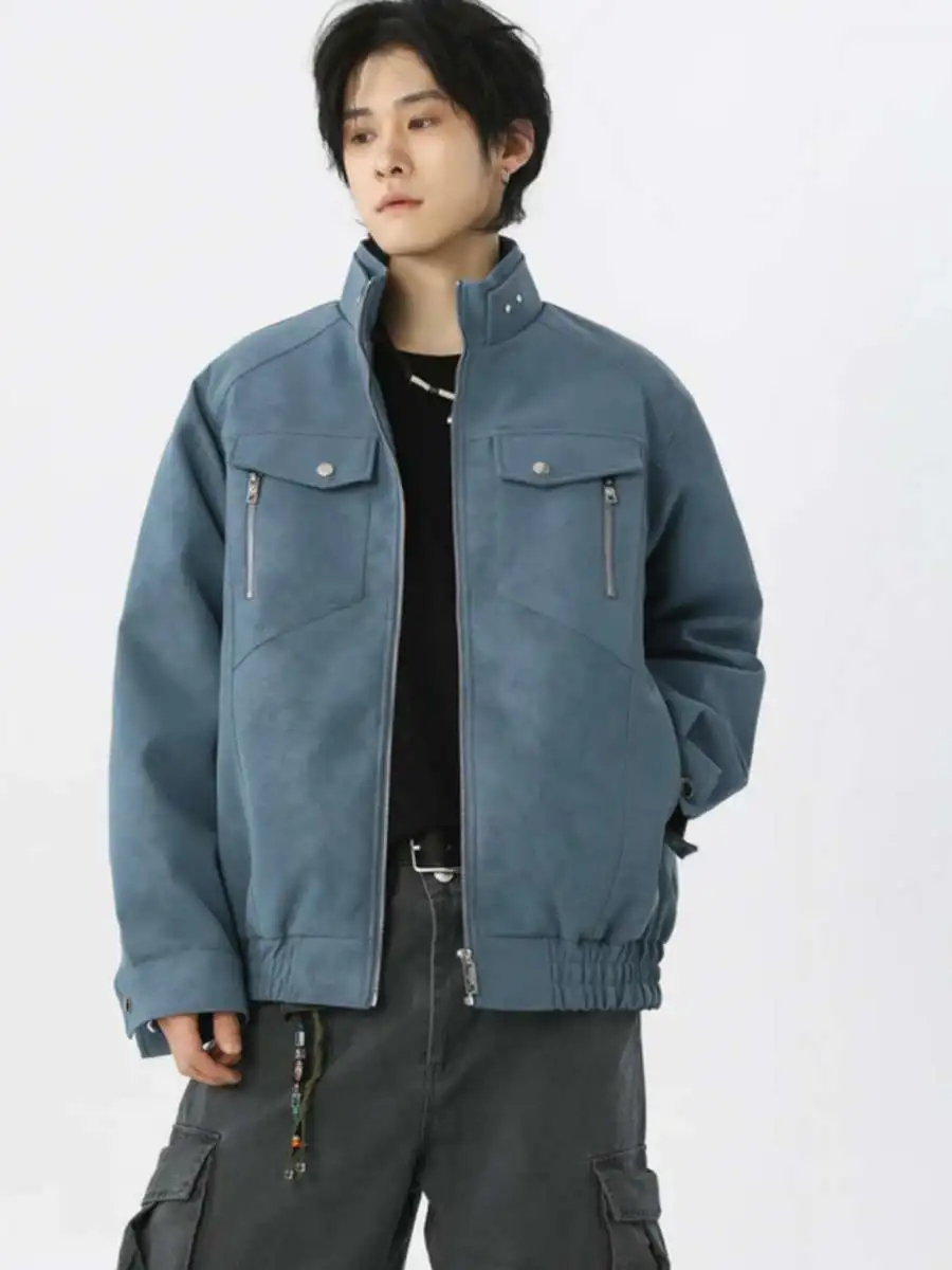 Men's PU Leather Jaet Vintage Worn-in Loose Fit Stand Collar Spring Autumn Faionable Outerwear Youth Cleanfit Sle
Men's PU Leather Jaet Vintage Worn-in Loose Fit Stand Collar Spring Autumn Faionable Outerwear Youth Cleanfit Sle