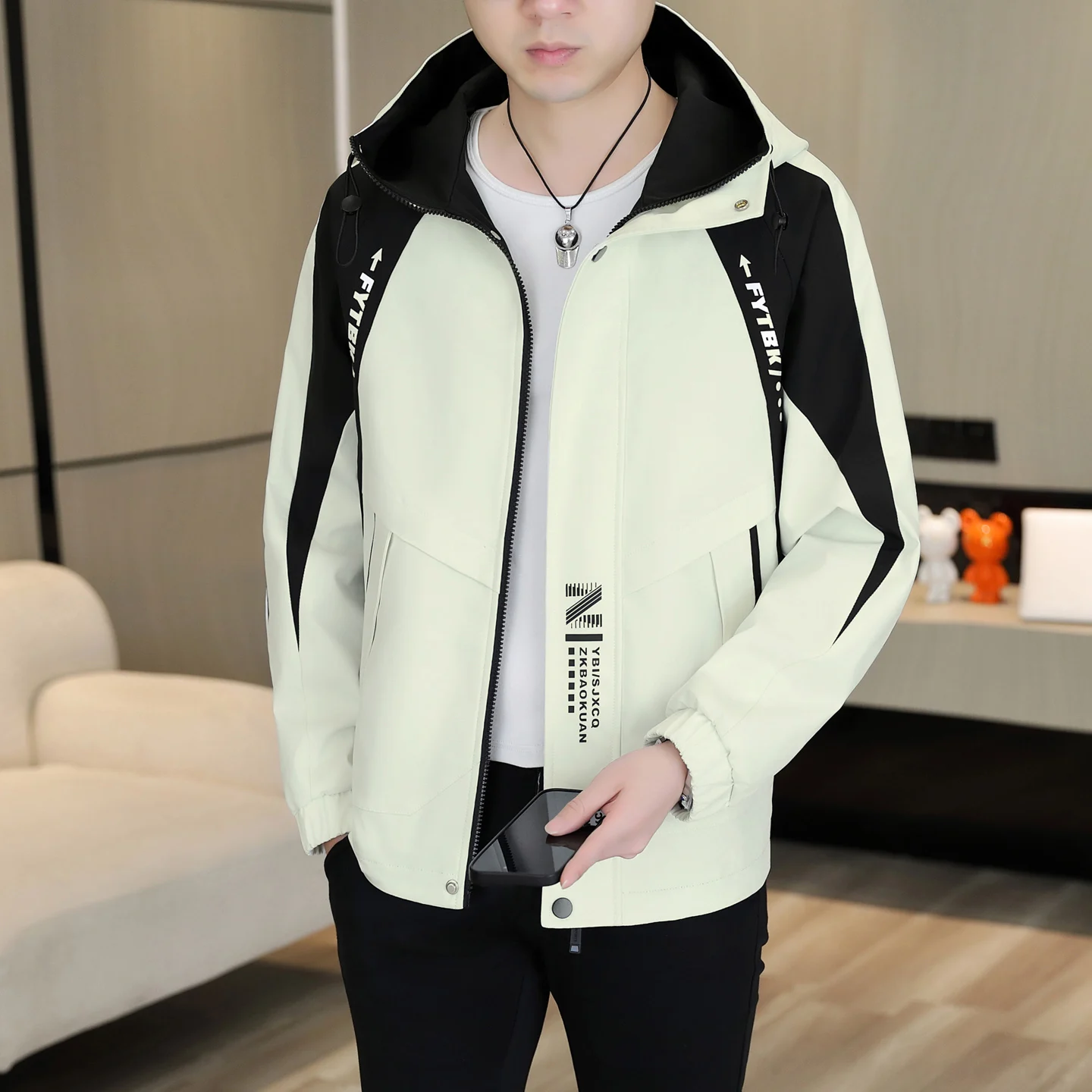Casual Sli Men's Jaet Spring Autumn New Arrival Lightweight Polyester Fabric Stand Fit Hooded Faion Urban Wear
Casual Sli Men's Jaet Spring Autumn New Arrival Lightweight Polyester Fabric Stand Fit Hooded Faion Urban Wear