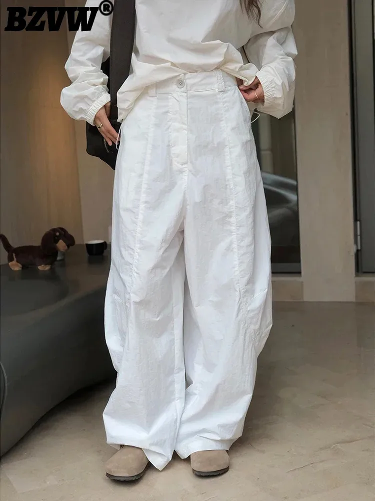 BZVW Casual Wide Leg Pants For Women High Wasit Solid Color Personalized Trousers 2024 Female Autumn New Clothing 25A778
BZVW Casual Wide Leg Pants For Women High Wasit Solid Color Personalized Trousers 2024 Female Autumn New Clothing 25A778