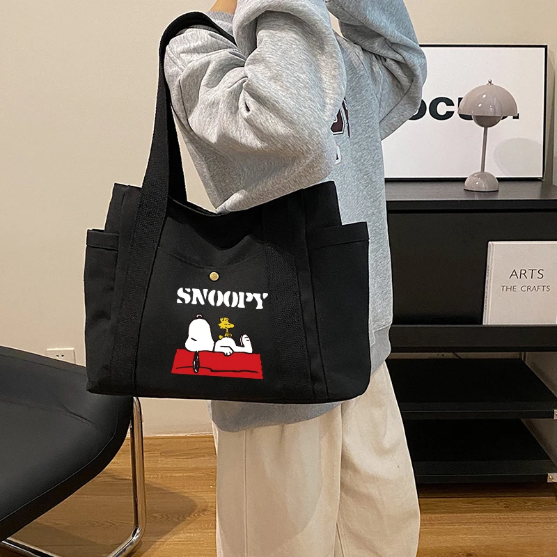 Snoopys Women's Shoulde Bag Lady Tote Bags Canvas Messenger Tote Bag Women Trendy Cotton Anime Handbag Satchel Fashion Gift
Snoopys Women's Shoulde Bag Lady Tote Bags Canvas Messenger Tote Bag Women Trendy Cotton Anime Handbag Satchel Fashion Gift
