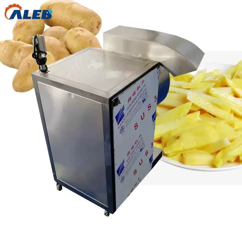 YWM Certificate Factory Price Potato Chip Cutting Machine Stainless Steel French Fries Cutter for Food Processing Plant