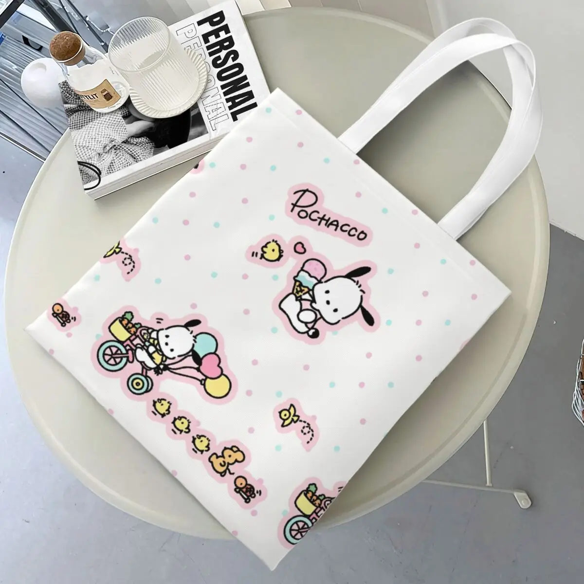 Pochacco милые сумки-тоут с логотипом собаки, женская сумка, парусиновая сумка на плечо для колледжа, многоразовая сумка для покупок
Pochacco милые сумки-тоут с логотипом собаки, женская сумка, парусиновая сумка на плечо для колледжа, многоразовая сумка для покупок