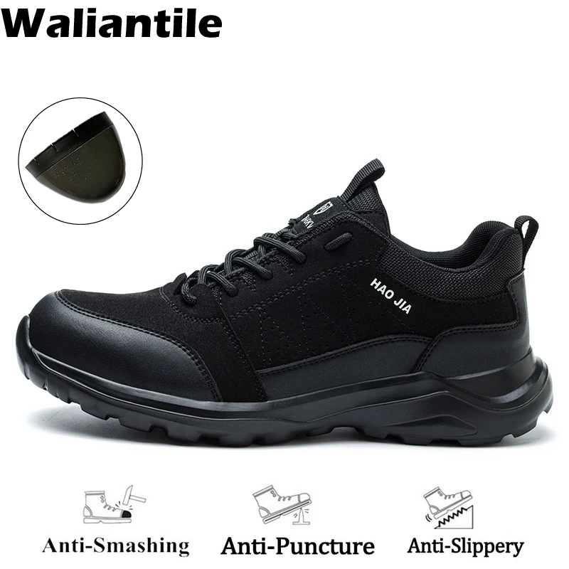 Waliantile Men Safety Shoes For Steel Toe Anti-smashing Construction Work Boots Puncture Proof Non-slip Industrial Safety Shoes
Waliantile Men Safety Shoes For Steel Toe Anti-smashing Construction Work Boots Puncture Proof Non-slip Industrial Safety Shoes