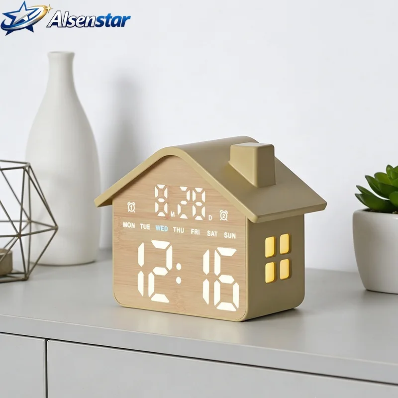 New Arrival Multifunctional House Shaped Kids Alarm Clock with Night Light LED Clock for Bedroom Bedside Home Decor
New Arrival Multifunctional House Shaped Kids Alarm Clock with Night Light LED Clock for Bedroom Bedside Home Decor