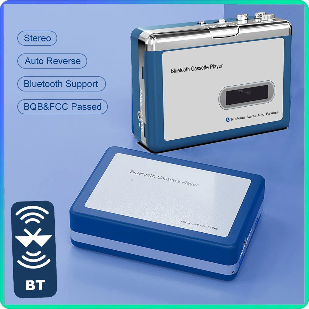 Portable Bluetooth Cassette Player For Walkman with Earphone Auto Reverse Tape Player Bluetooth Output to Headphone Speaker
Portable Bluetooth Cassette Player For Walkman with Earphone Auto Reverse Tape Player Bluetooth Output to Headphone Speaker