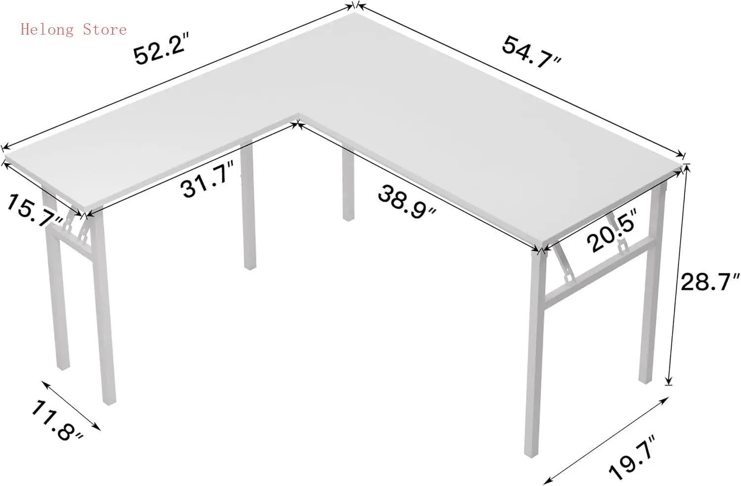 Двусторонний L-образный стол, большой угловой стол, складной стол, компьютерный стол, стол для домашнего офиса, компьютерная рабочая станция, белый-N
Двусторонний L-образный стол, большой угловой стол, складной стол, компьютерный стол, стол для домашнего офиса, компьютерная рабочая станция, белый-N