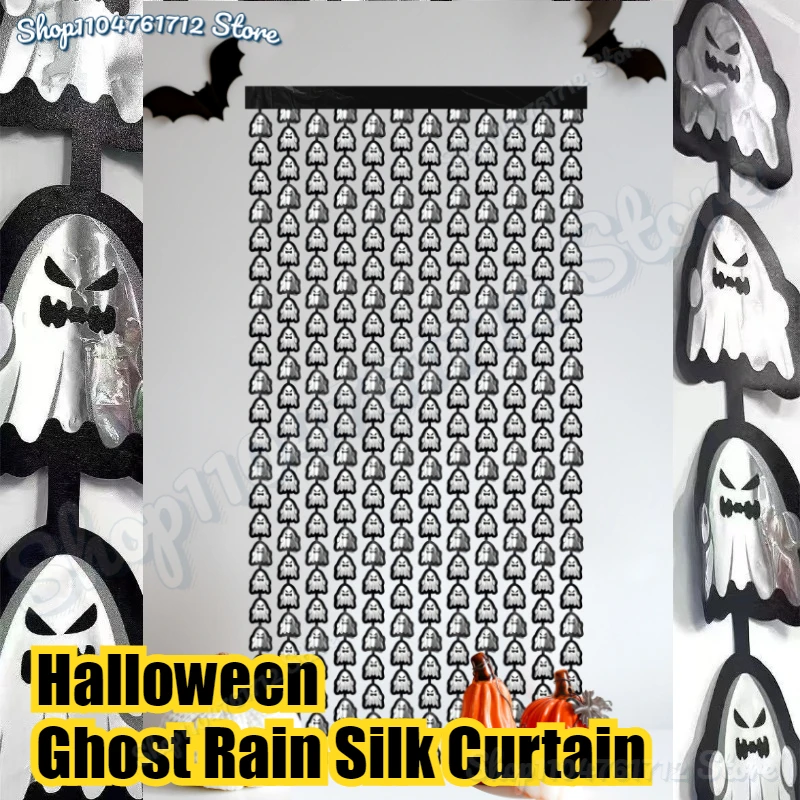 Halloween Ghost Rain Silk Curtain 1 * 2M Ghost Theme Party Decoration Background Curtain Holiday DIY Decorations Party Supplies
Halloween Ghost Rain Silk Curtain 1 * 2M Ghost Theme Party Decoration Background Curtain Holiday DIY Decorations Party Supplies