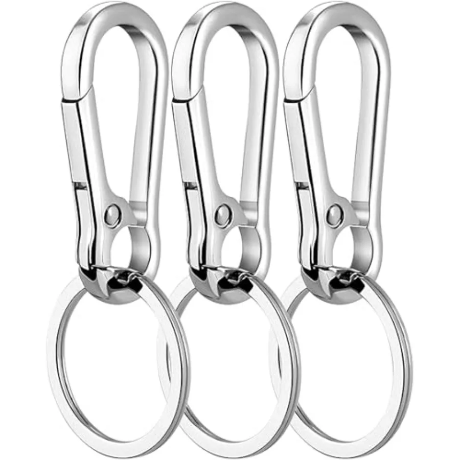 Key Ring Keychain Keyrings Key Chain Holder Clip Key Organizer Key Chain Ring for Men and Women, 3 Pack
Key Ring Keychain Keyrings Key Chain Holder Clip Key Organizer Key Chain Ring for Men and Women, 3 Pack