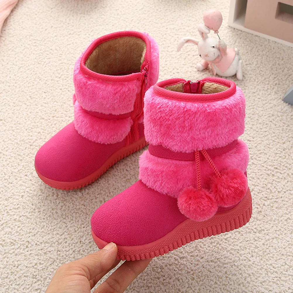 's Snow Boots Thick Prewalker Winter Low-cut for Girls Super Soft Fleece Shoes Cotton Cloth Sole
's Snow Boots Thick Prewalker Winter Low-cut for Girls Super Soft Fleece Shoes Cotton Cloth Sole